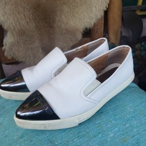Miu miu loafers white leather